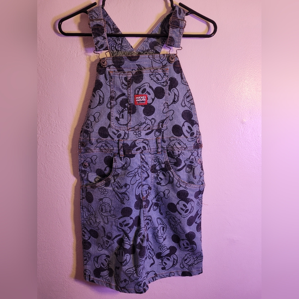Disney Mickey Mouse Blue Denim Overalls